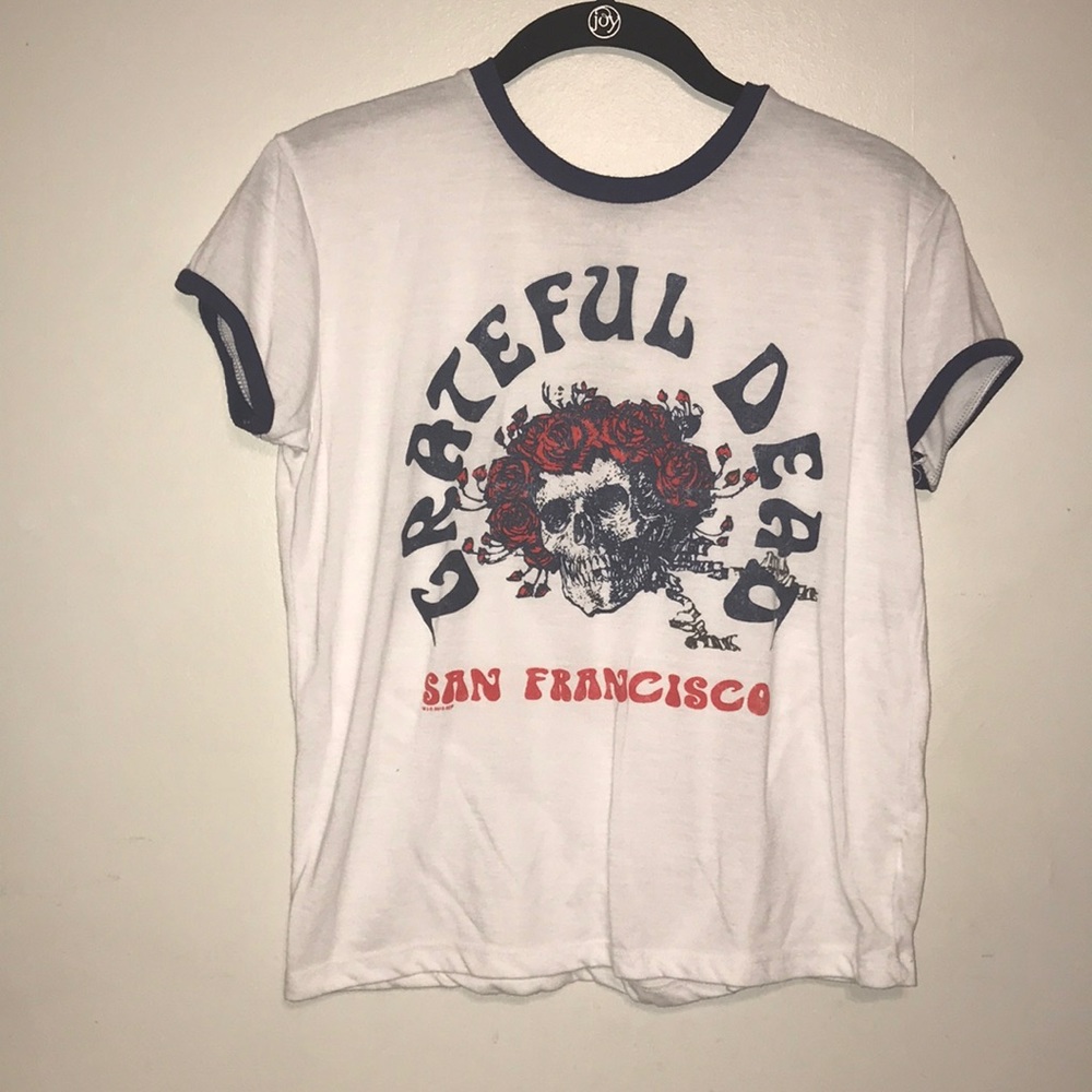 ⚫️grateful dead burnout ringer tee size large⚫️